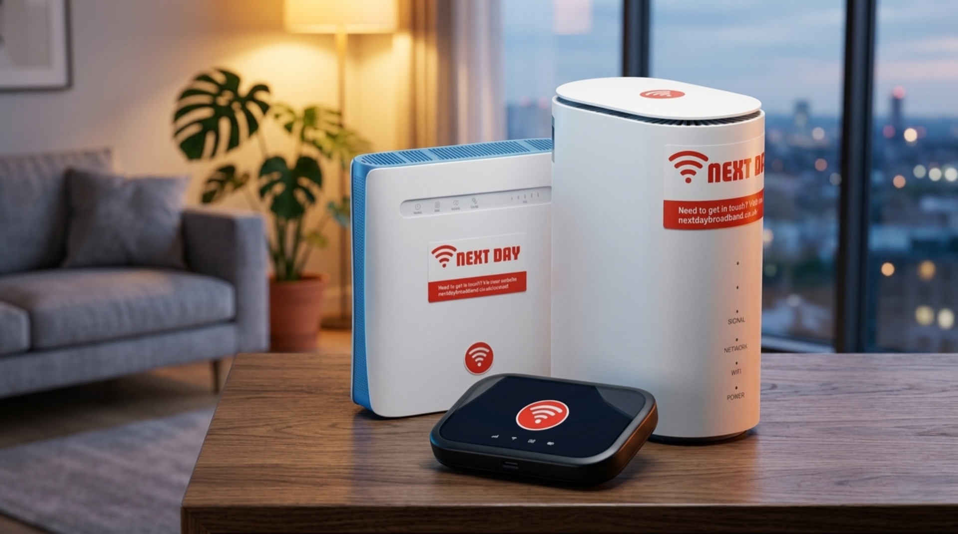 No contract broadband router delivered next day across the UK